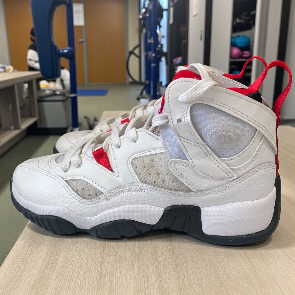 Nike Jordan Jumpman‎ Pro 4.5Y White Red Basketball Shoes Retro Streetwear Youth